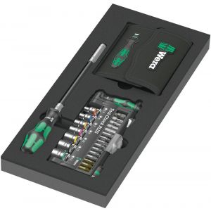 Wera 9750 schuimrubberen inzetstuk met Kraftform Kompakt en Tool-Check PLUS set 1 57 delig 05150150001