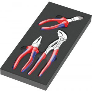 Wera 9780 schuimrubberen inzetstuk met KNIPEX tangen set 1 3 delig 05150180001