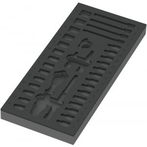 Wera 9820 schuimrubberen inzetstuk voor 8000 A Zyklop ratel 1/4 inch set 1 zonder gereedschap 172x30x392 mm 05137320001