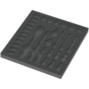 Wera 9822 schuimrubberen inzetstuk voor 8000 C Zyklop ratel 1/2 inch set 1 zonder gereedschap 344x30x392 mm 05137322001