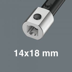 Wera Click-Torque X 5 draaimomentsleutel voor insteekgereedschappen 60-300 Nm 14x18x60-300 Nm 05075655001
