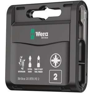 Wera Bit-Box 20 BTH PZ bit set Pozidriv PZ 2x25 mm 20 delig 05057762001