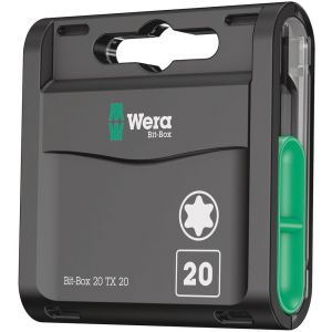 Wera Bit-Box 20 TX bit set Torx TX 20x25 mm 20 delig 05057770001