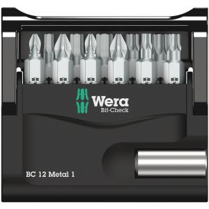 Wera Bit-Check 12 Metal 1 bit set 12 delig 05057424001