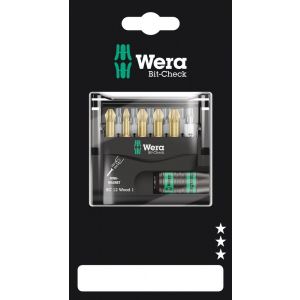 Wera Bit-Check 12 Wood 1 SB bit set 12 delig 05136390001
