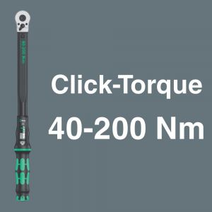 Wera Click Torque C 3 Set 1 draaimomentsleutel set 40-200 Nm 13 delig 05075680001