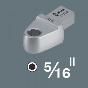 Wera 7774/3 bitadapter 5/16 inch insteekgereedschap 14x18 mm 5/16 inch x 58 mm 05078642001