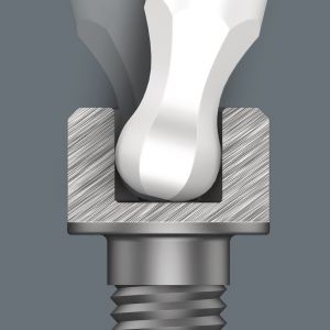 Wera 2052 Kraftform Micro binnenzeskant-kogelkop schroevendraaier 1/8 inch x 60 mm 05118103001