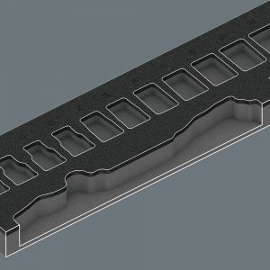 Wera 9722 schuimrubberen inzetstuk met 8000 C Zyklop ratel 1/2 inch set 1 31 delig 05150112001