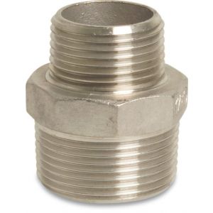 Mega Profec nummer 245 verloopnippel RVS 316 1/2 inch x 1/8 inch buitendraad 0080113