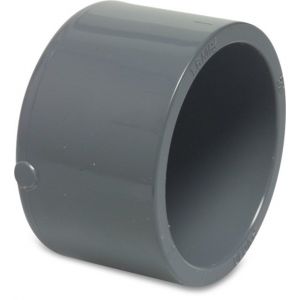 Mega Profec eindkap PVC-U 50 mm lijmmof 16 bar grijs 0110590