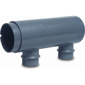 Bosta verlengstuk PVC-U 50 mm x 90 mm x 90 mm lijmmof x lijm spie x lijmmof grijs 0101822