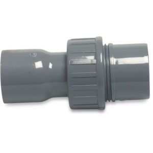 VDL koppeling handgevormd PVC-U 63 mm x 63/75 mm lijmmof x lijmmof-spie 10 bar grijs 0110025