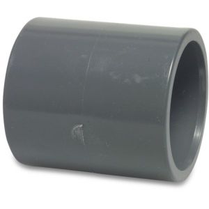 Mega Profec sok PVC-U 40 mm lijmmof 16 bar grijs KIWA 0110649