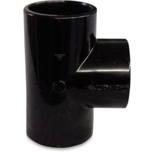 Bosta T-stuk 90 graden PVC-U 50 mm lijmmof 16 bar zwart 0152604