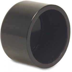 Bosta eindkap PVC-U 50 mm lijmmof 16 bar zwart 0152606