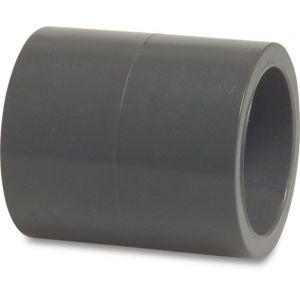 Hydro-S sok PVC-U 90 mm lijmmof 16 bar grijs 0160653
