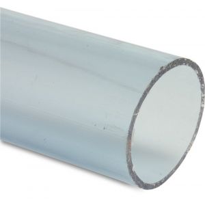 Bosta drukbuis PVC-U 110 mm x 5,3 mm glad ISO-PN12,5 transparant 5 m 0340025