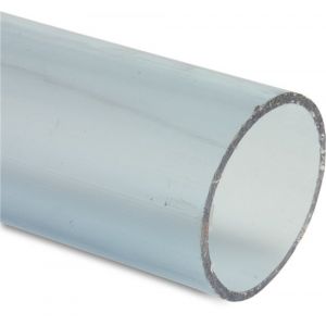 Bosta drukbuis PVC-U 75 mm x 3,6 mm glad ISO-PN10 transparant 5 m 0340023