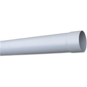 Bosta RWA buis PVC-U 80 mm x 1,5 mm lijmmof x glad grijs 4 m 0360502