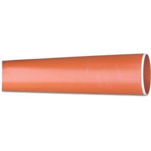 Bosta afvoerbuis PVC-U 125 mm x 3,2 mm SN4 glad roodbruin 5 m KOMO-BENOR 0361013