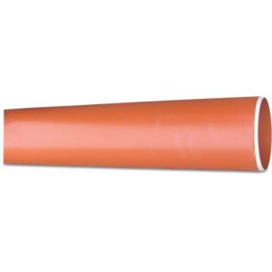 Bosta afvoerbuis PVC-U 110 mm x 3,2 mm SN4 glad roodbruin 5 m KOMO-BENOR 0361012