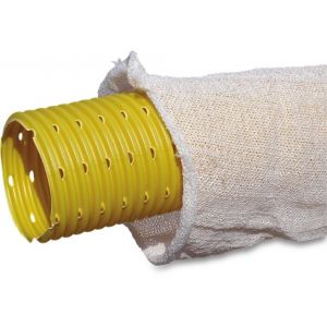 Bosta drainagebuis PVC-U 50 mm klikmof x glad geel 100 m type geperforeerd 0380076