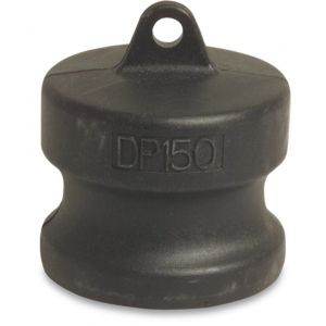 Bosta blindkoppeling PP 3/4 inch V-deel Camlock 7,5 bar zwart type Camlock DP 0431766