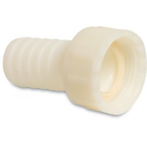 Bosta slangtule PA (nylon) 1.1/4 inch x 32 mm wartel binnendraad x slangtule 16 bar wit 0440221