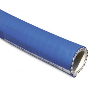 Merlett zuig- en persslang rubber 38 mm 10 bar blauw 30 m type Vacupress Food 0590027