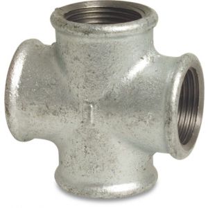 Mega Profec nummer 180 kruisstuk gietijzer gegalvaniseerd 3/8 inch binnendraad DVGW 1018002