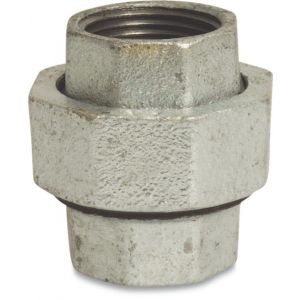 Mega Profec nummer 340 koppeling gietijzer gegalvaniseerd 3/8 inch binnendraad DVGW type conisch 1034003