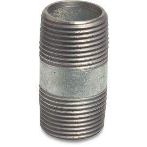 Mega nummer 23 pijpnippel staal gegalvaniseerd 3/8 inch buitendraad 38 mm 38 mm type BS1387 1053002