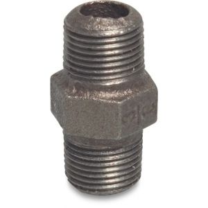 Mega Profec nummer 280 nippel gietijzer zwart 1/2 inch buitendraad DVGW 1128004