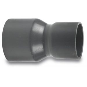 VDL verloopsok PVC-U 90 mm x 75 mm lijmmof 12.5 bar grijs type handvorm 7002463