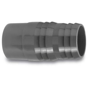 VDL slangtule PVC-U 63 mm x 60 mm lijm spie x slangtule grijs 7002841