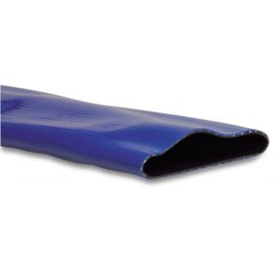 Mega plat oprolbare slang PVC 102 mm 7 bar blauw 50 m type Medium Duty 7006687