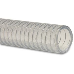 Mega spiraalslang PVC-staal 51 mm 3 bar 0.8 bar transparant 30 m type Megasteel 7006717