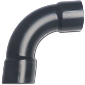 Mega Profec brijvoerbocht 80 graden PVC-U 63 mm lijmmof 10 bar grijs type handgevormd 7015317