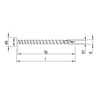 Heco-Topix-Plus RVS A2 spaanplaatschroef 4,0x35 mm rondkop Pozi-Drive PZD 2 variabele voldraad blank glijcoating 200 stuks SKV-klein verpakking 61675