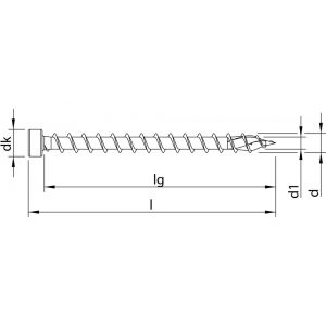 Heco-Topix-Plus houtverbindingsschroef 10,0x200 mm cilinderkop T-Drive T 40 voldraad verzinkt blauw A3K 50 stuks VARIANTA verpakking 61941