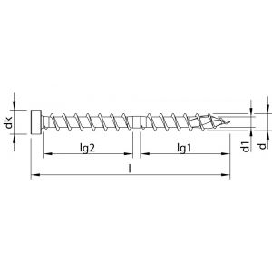 Heco-Topix-Plus CombiConnect houtverbindingsschroef 8,5x300 mm cilinderkop T-Drive T 40 CC-draad verzinkt blauw A3K 50 stuks VARIANTA verpakking 61461