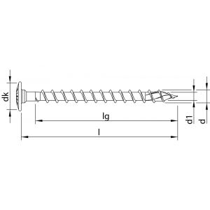 Heco-Topix-Plus verbindingsschroef 10,0x160 mm tellerkop T-Drive T 40 voldraad verzinkt blauw A3K 50 stuks VARIANTA verpakking 61510