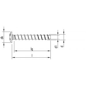 Heco Multi-Monti-Plus MS schroefanker montagerail 7,5x50 mm T-Drive T 30 verzinkt blauw A2K 100 stuks VARIANTA verpakking 49856