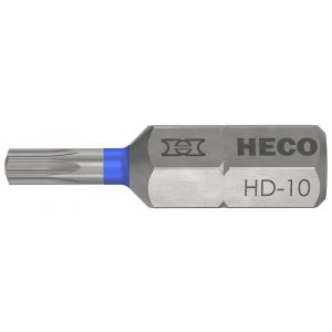 Heco schroefbit Heco-Drive HD-10 kleur ring blauw in blister 10 stuks 57093