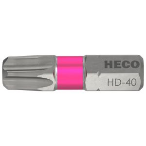 Heco schroefbit Heco-Drive HD 40 kleur ring roze in blister 10 stuks 57098