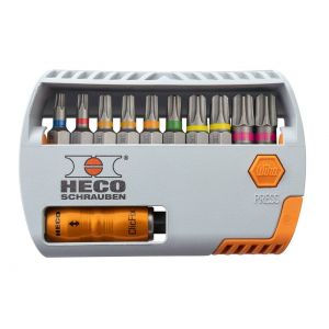 Heco-Bit-Selector Heco-Drive met kleurcodering 11 delen 58561
