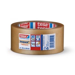 Tesa 4124 Tesapack 66 m x 50 mm transparant PVC verpakkingstape 04124-00342-00