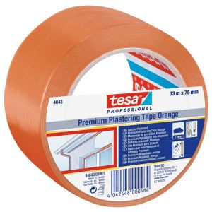 Tesa 4843 Tesaflex 33 m x 75 mm oranje premium bepleisteringstape 04843-00001-16