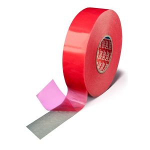 Tesa 4914 Tesafix 50 m x 19 mm transparant dubbelzijdige niet geweven tape met differentieel kleefsysteem 04914-00009-00